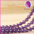 Top quality wholesale 4mm natural amethyst round beads gemstone beads for jewelry